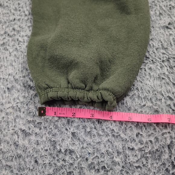 Vintage USMC Sweatpants Men Medium Green Athleisure Tapered Leg Jogger Training - Picture 8 of 9